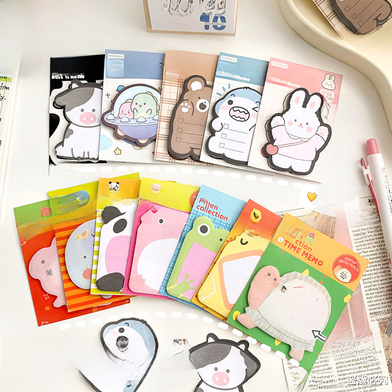 Creative stationery sticky notes: 30 sticky notes, sticky notes, N sticky notes, gift cartoons for primary school students, animal sticky notes