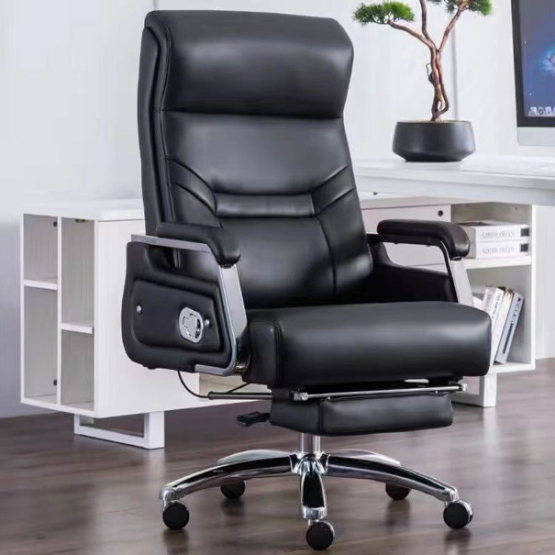Computer chair, home office chair, comfortable sitting, reclining boss chair, business cowhide study chair, back chair