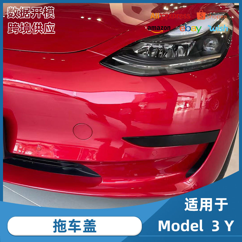 For Tesla 16-23 years MODEL3 Y car front tow hook cover accessories Tesla front bar tow cover