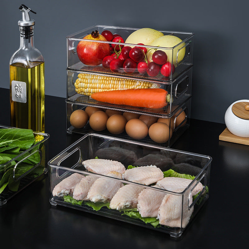 Kitchen freezer, refrigerator storage box, drawer crisper box, egg, meat, food freezing and organizing artifacts