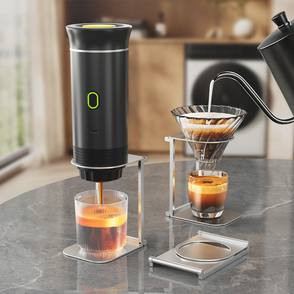 Aluminum Alloy Portable Coffee Machine Stand Metal Foldable Multi Model Outdoor Lightweight Coffee Machine Rack Accessories