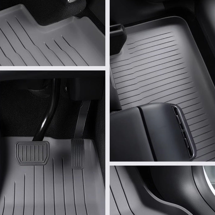 It is suitable for Tesla's new Model Y 3 full-surround floor mats, pregnant and infant grade TPE car floor mats, car interiors