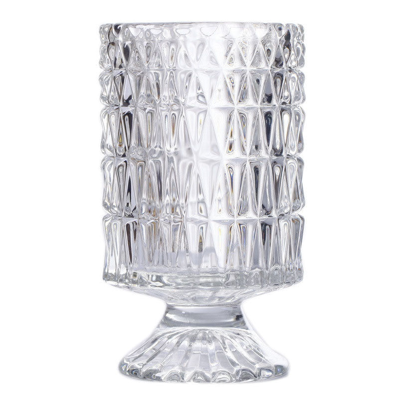 Creative tall transparent vase European vertical bar glass thickened crystal home decoration table ornament glass tube