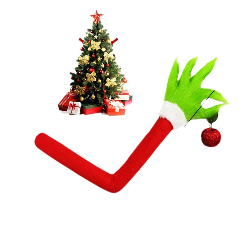 Spot Green-Haired Monster Arm Pendant Christmas Decoration Grinch Grinch Ginch Green-Haired Monster Arm