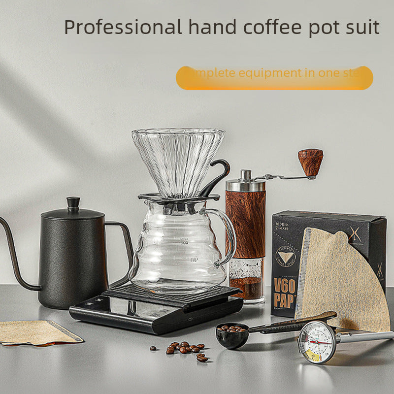 Full Set of Portable Coffee Wholesale Outdoor Combo Gifts Home American Gift Box Pour-over Coffee Pot Set