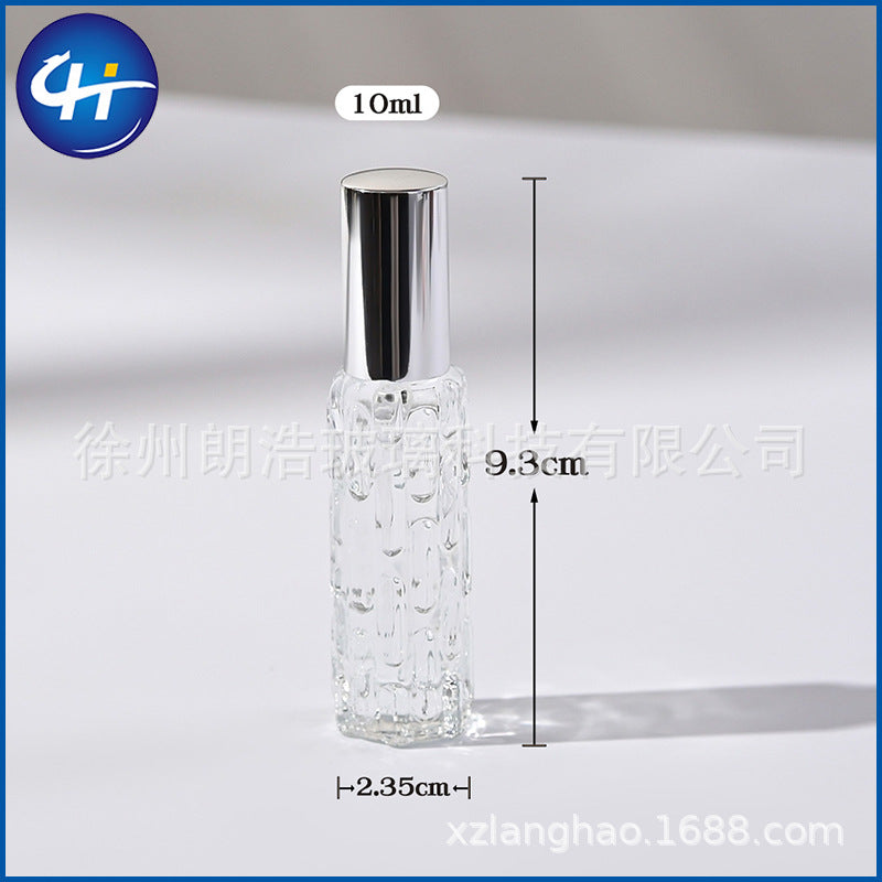 Wholesale 10ml bitter melon bottle perfume dispensing bottle perfume bottle press spray bottle travel portable glass sample bottle