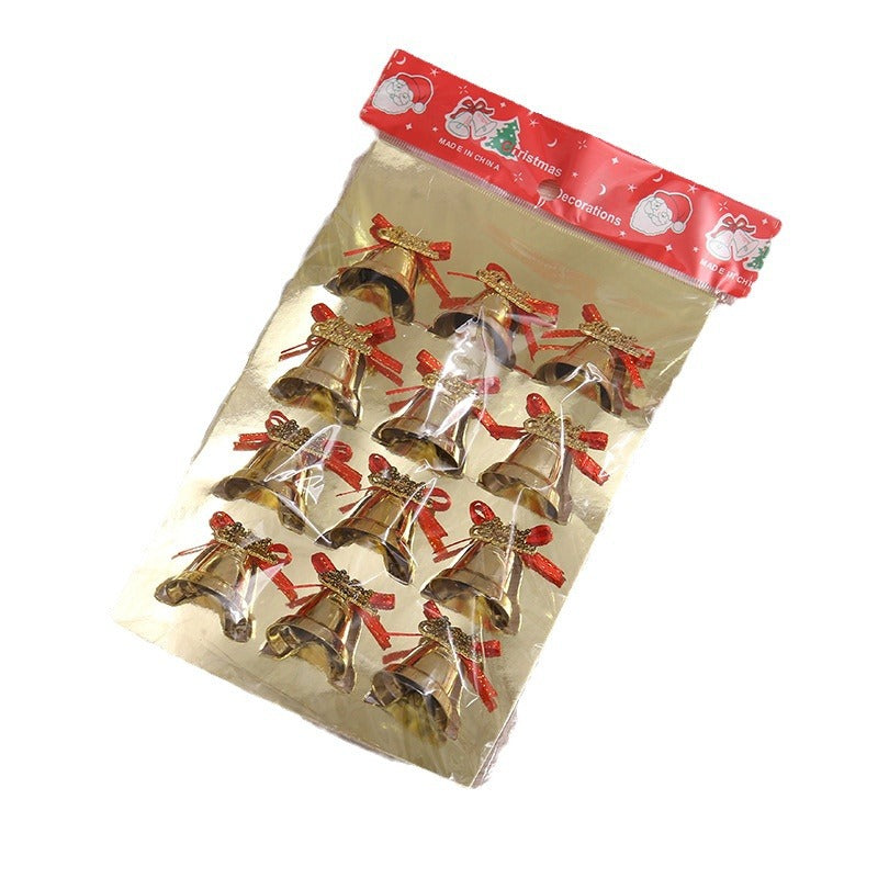 2025 Christmas Decorations English Brand Gold Bell Pendant Christmas Tree Decoration Accessories Small Gift