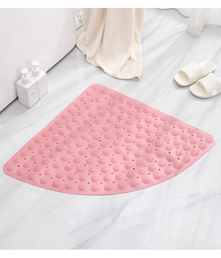 Fan-shaped shower room mat bathroom anti-skid bath bath mats hotel bathroom toilet mat bath mat