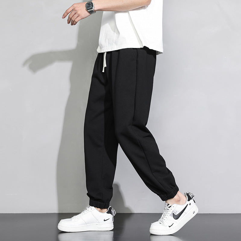 Gray sweatpants tide brand straight leg loose summer drape thin athleisure long pants men's dating spot wholesale