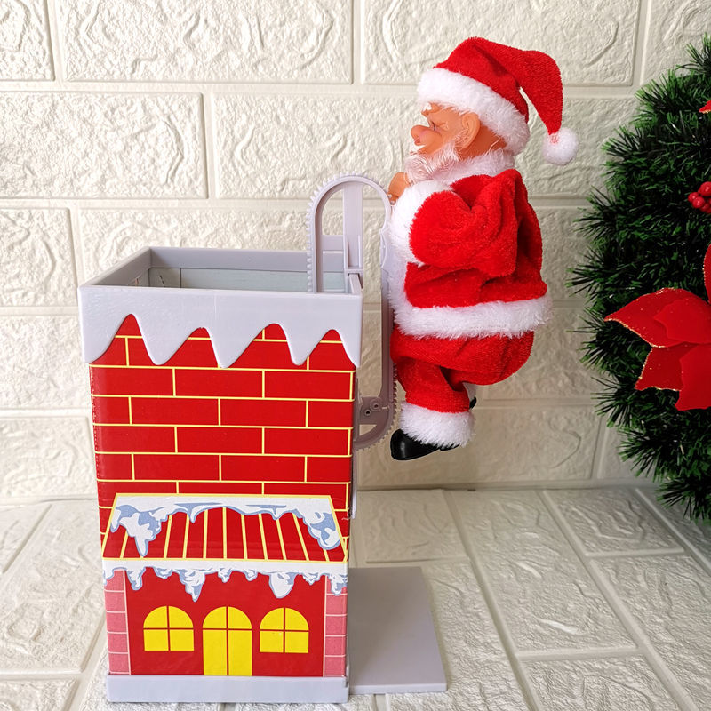 New cross-border electric twist hip Santa Claus with music Christmas children's gifts toys shopping mall window decoration
