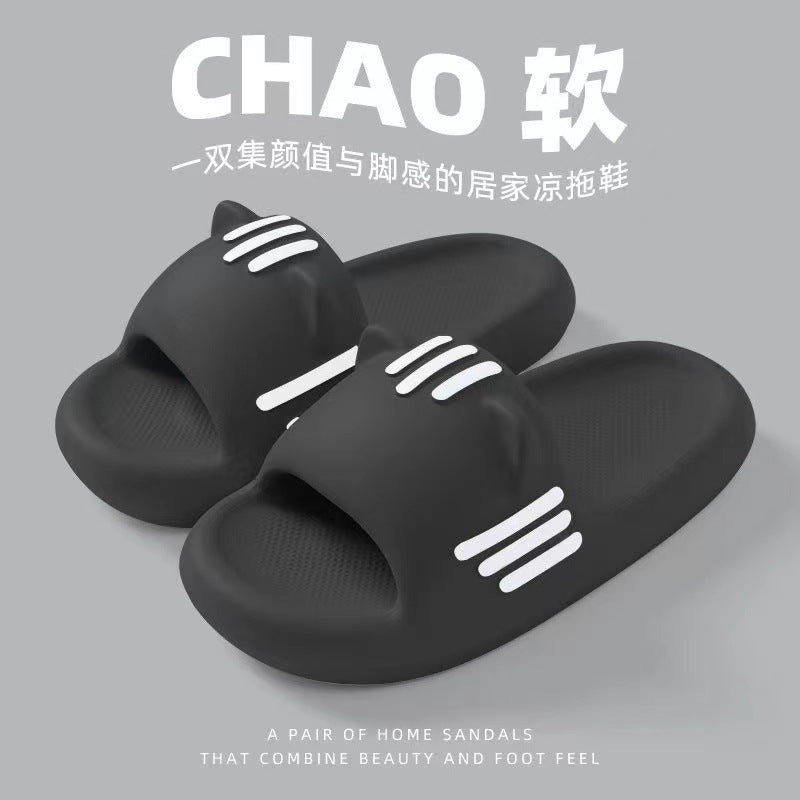 2023 New Cute Slippers Women's Summer Indoor Home Bathroom Bathing Non-slip Slippers Home Slippers Wear Inside and Out