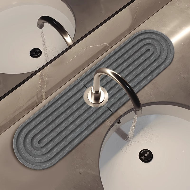 Diatom mud faucet absorbent mat kitchen bathroom sink sink countertop storage mat bathroom quick-drying hard mat