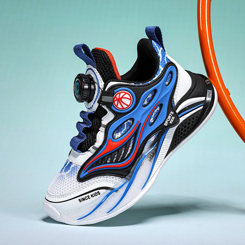 Carefully selected professional basketball shoes, boys' sneakers, spring and summer children's shoes, men's mesh breathable, medium and adult children running lightly