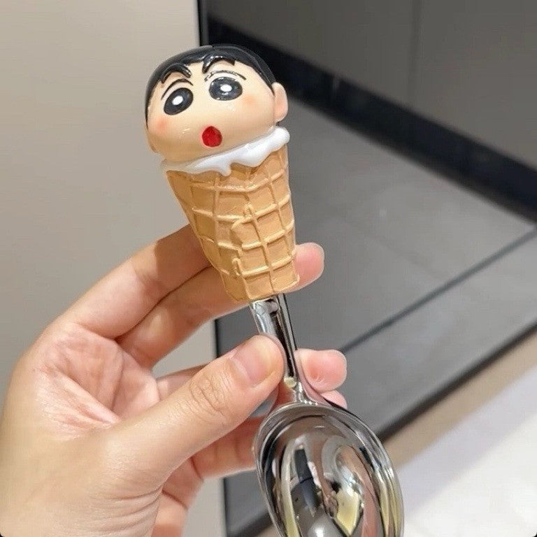 Crab claw spoon, apple kernel spoon, ice cream spoon, household creative cartoon cute dessert spoon, high-value rice spoon soup