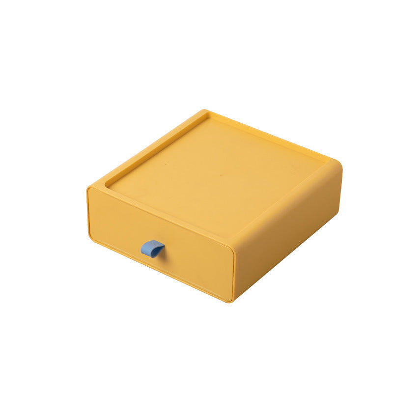 Office desktop drawer storage box: large capacity can be stacked cosmetics, socks, accessories, stationery storage box