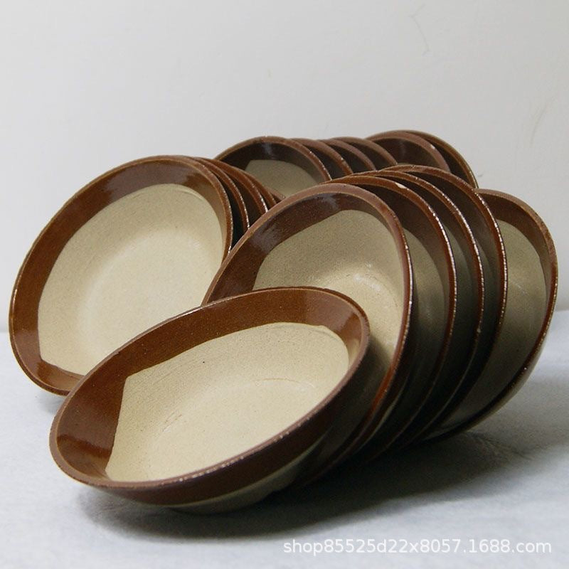 Factory wholesale 5.8 inch vintage clay bowl wine bowl hot pot restaurant antique clay porcelain bowl buckle meat steamed bowl