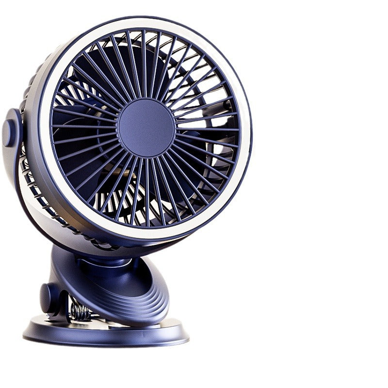 Free shipping: USB charging, small fan, silent outdoor camping, night light, stroller clip, USB desktop electric fan