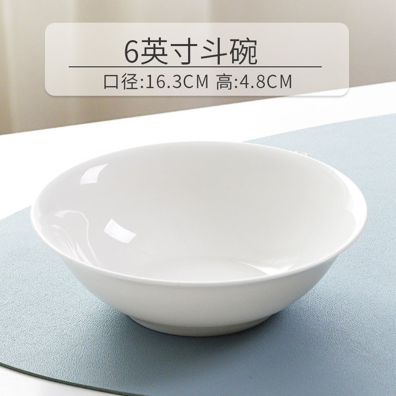 White noodle bowl