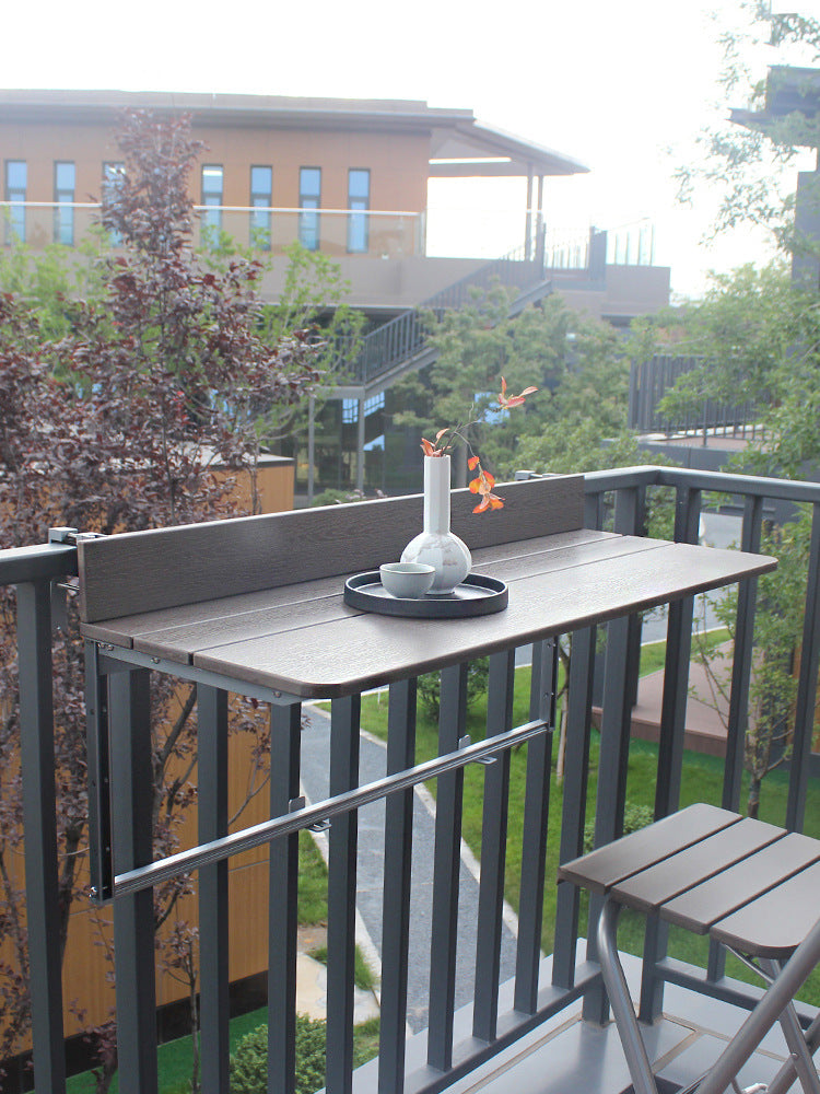 Balcony folding table table and chair combination