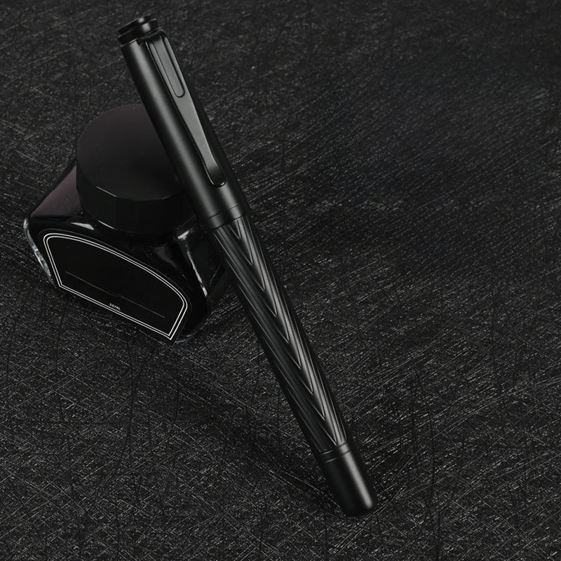 Yongsheng fountain pen office signature pen ballpoint pen black titanium high-grade writing calligraphy art pen business gifts wholesale