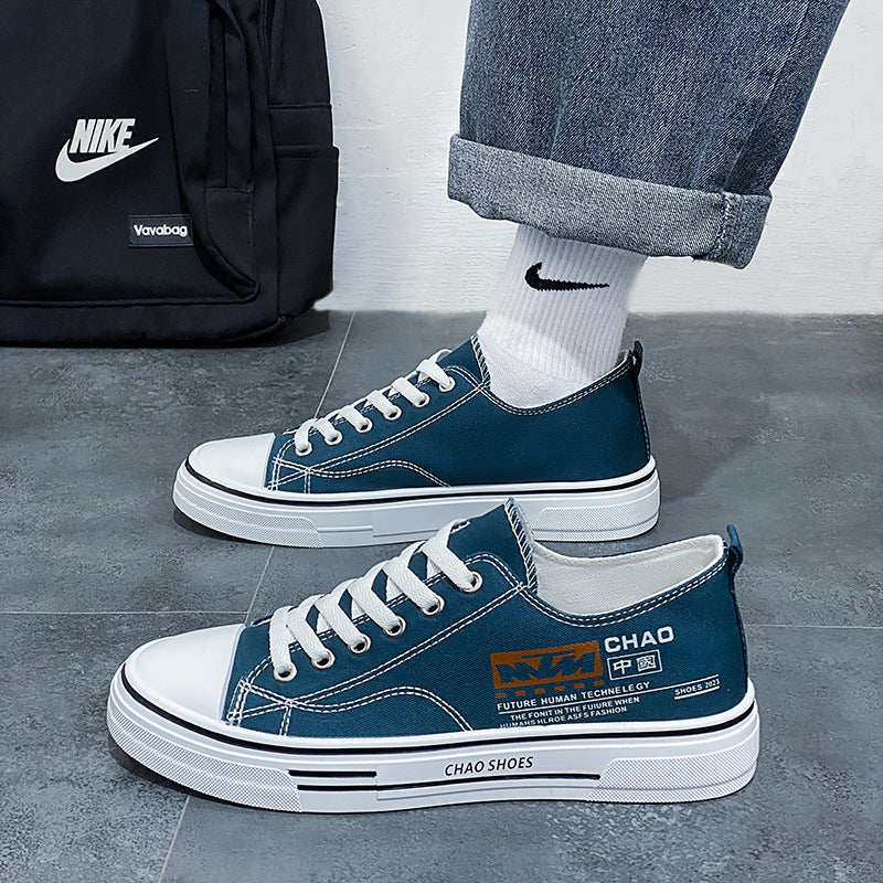 Canvas Men's Shoes New Summer Men's Breathable Casual Sports Flats Trendy Men's Student Versatile Shoes