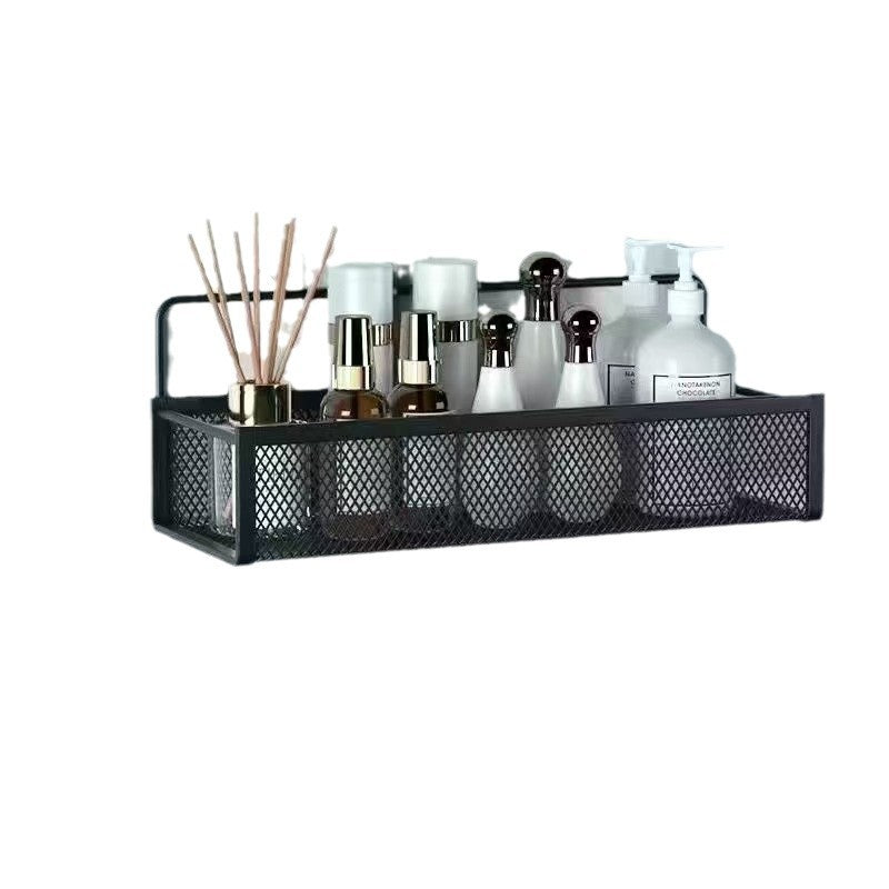 Toilet rack free punch bathroom wall hanging hand wash basin wall storage artifact toilet supplies Daquan