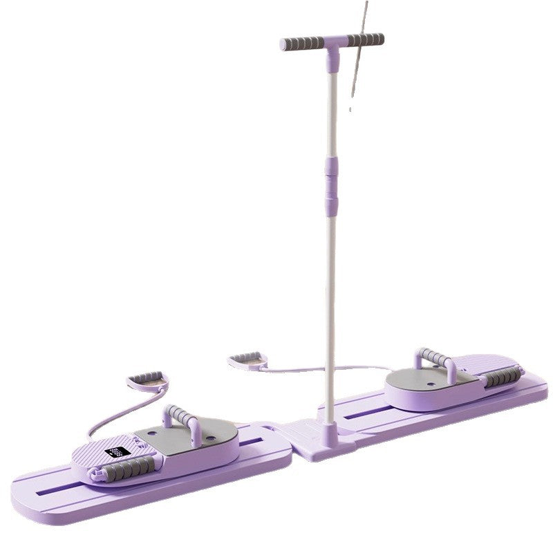 Beautiful legs split multi-functional abdominal wheel automatic rebound ski machine slimming belly fitness household equipment