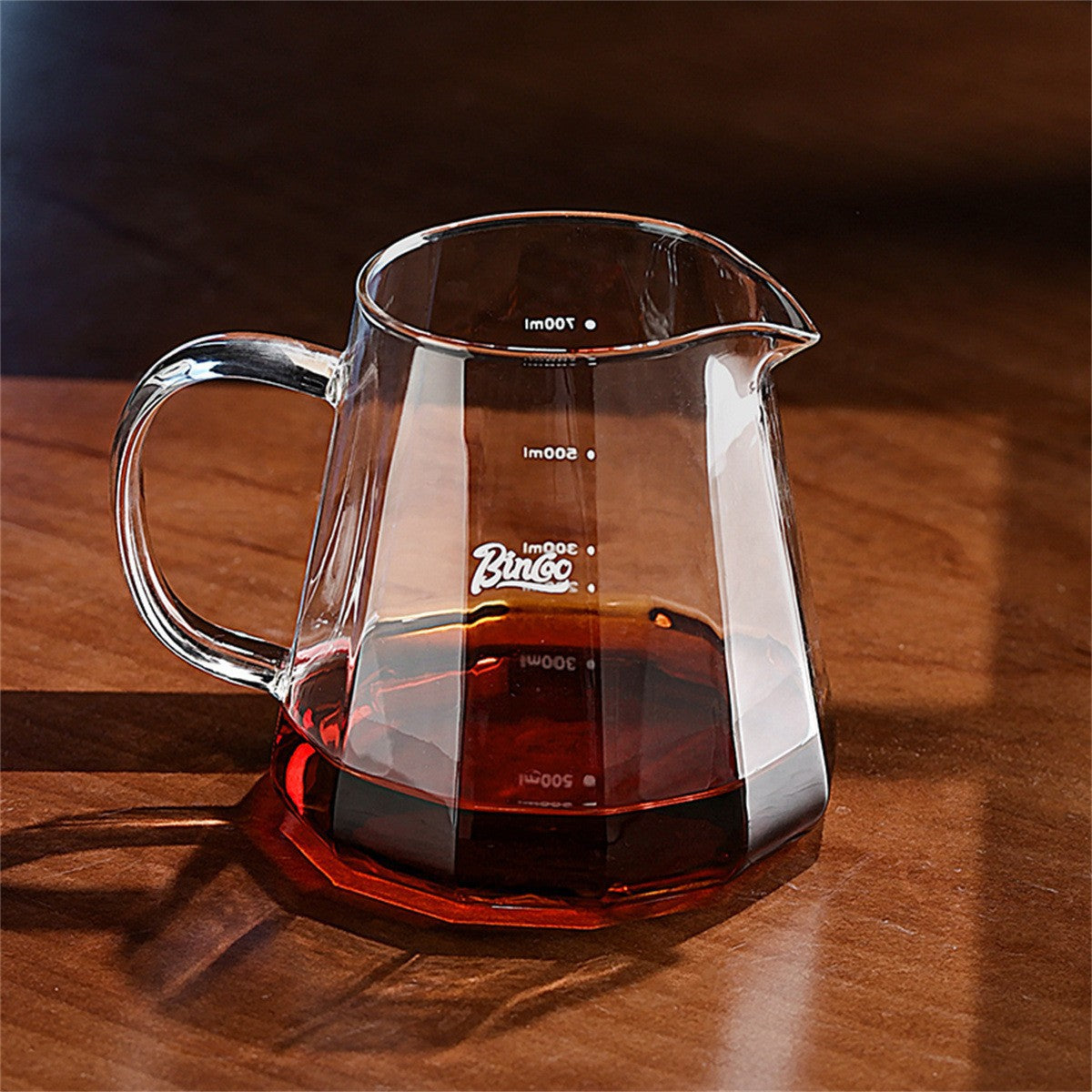 Bincoo Pour-Over Coffee Filter V60 High Borosilicate Glass Heat Resistant High Temperature Resistant Sharing Pot Coffee Ware Set