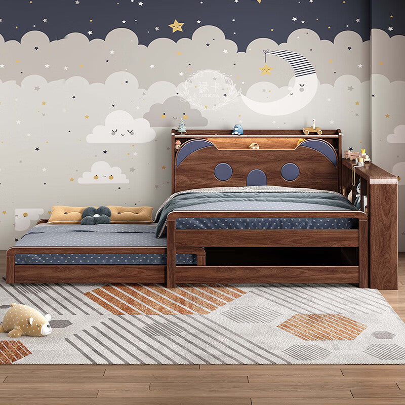 Solid wood children's bed