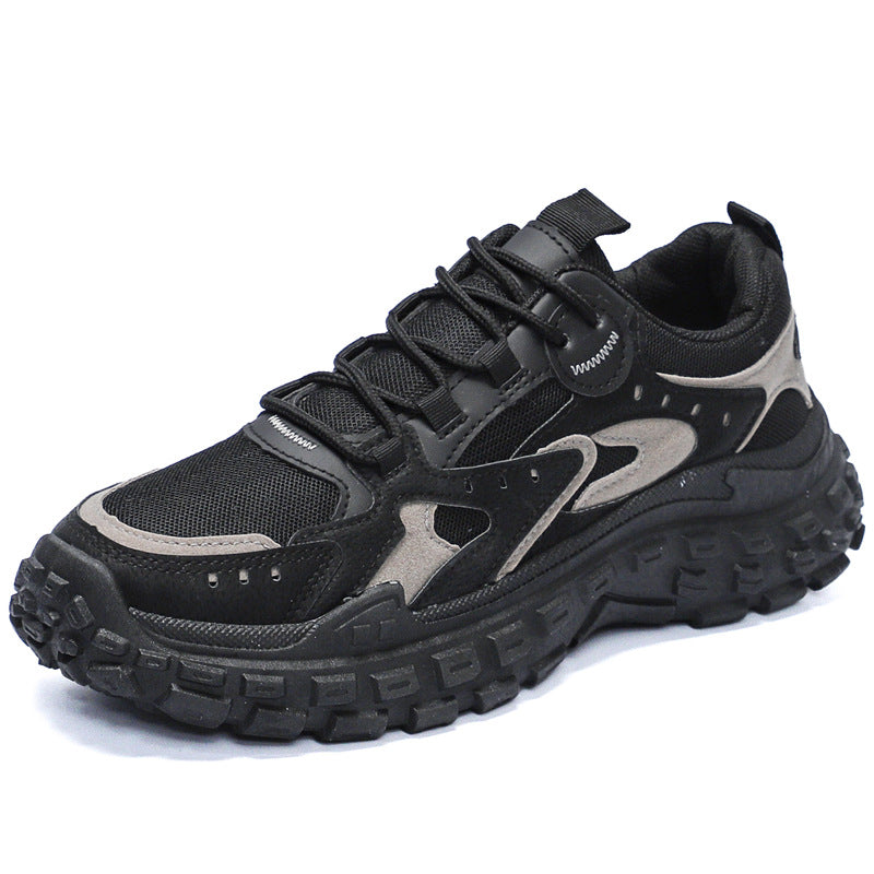 Labor protection shoes men's spring and autumn new breathable mesh shoes men's construction site work anti-slip wear-resistant sports dad shoes