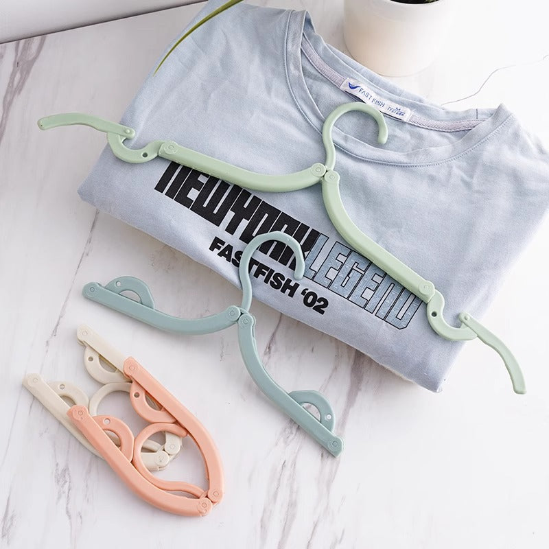 Folding hanger travel model outdoor business trip portable hanger dormitory drying hanger multi-functional telescopic folding hanger
