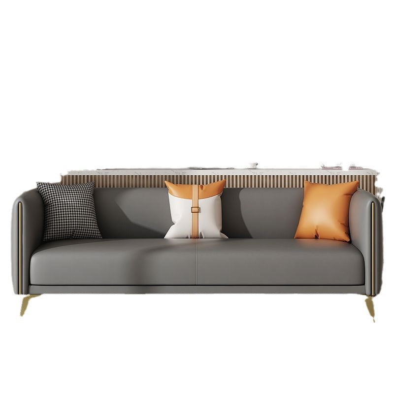 Office sofa, coffee table combination, business reception, reception area, three-seater small apartment sofa, simple modern office