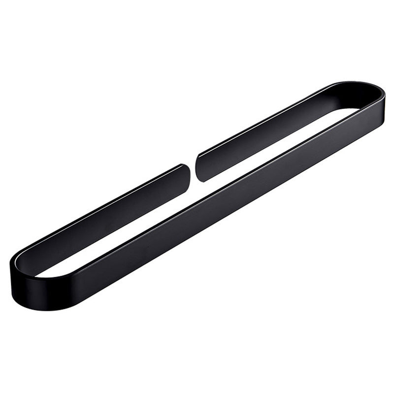 Punching-free space aluminum towel slippers draining toilet towel hanging rod wall hanging wall hanger bathroom towel rack