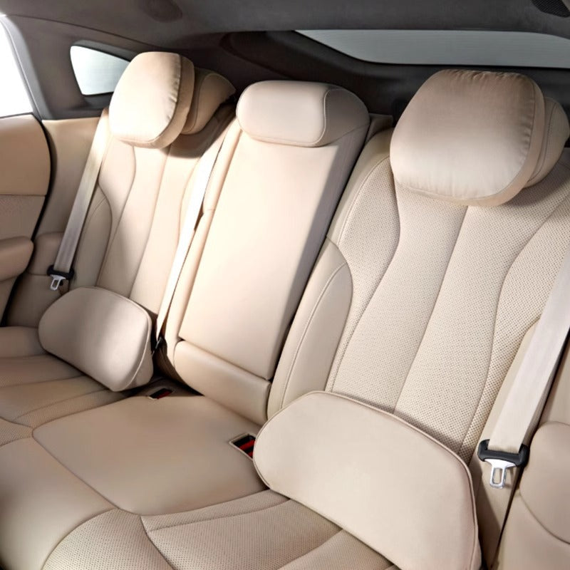 Applicable to Xpeng P7+ headrest, lumbar rest, neck pillow, neck pillow, waist protector with P7 plus modified car interior accessories