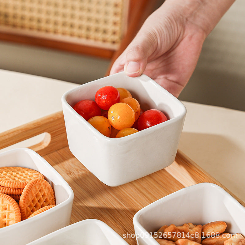 A piece of daifa ceramic small steamed bowl, snack bowl, hot pot dipping sauce bowl, steamed vegetable dessert, steamed egg, household snack plate