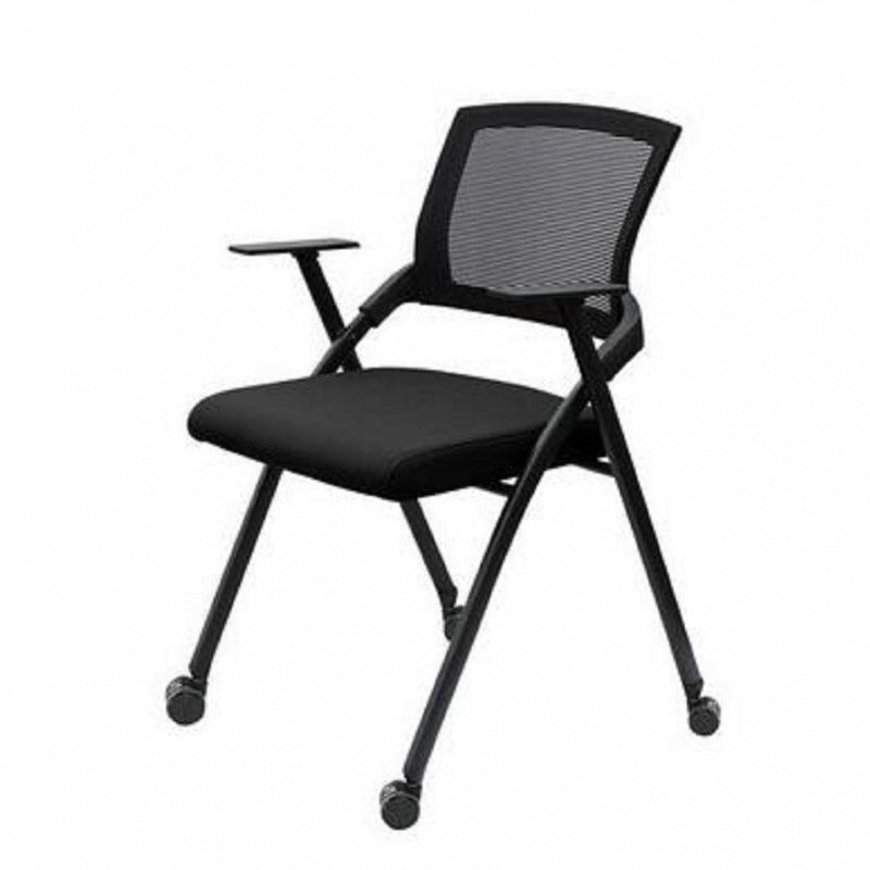 Folding training chair with table board meeting stool student teaching training institution with writing board plastic steel frame one