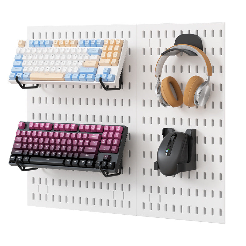 Wall accessories: perforated board, storage wall, e-sports room, tool room, kitchen, punching-free hanging basket, hook, partition bracket