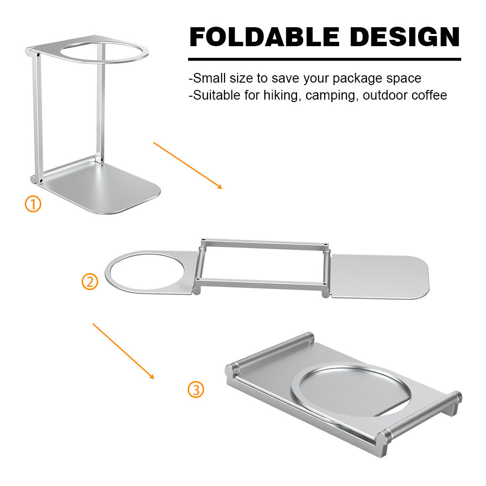 Aluminum Alloy Portable Coffee Machine Stand Metal Foldable Multi Model Outdoor Lightweight Coffee Machine Rack Accessories