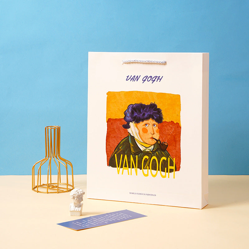 European and American style oil painting handbook set Creative Van Gogh Monet gave students a gift art handbook gift box