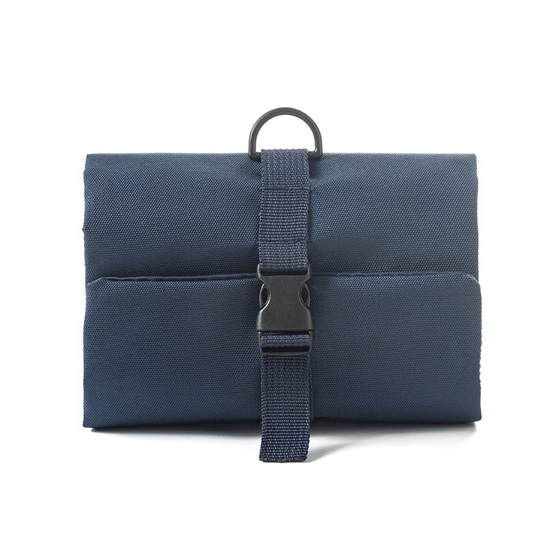 Japanese style stampless buckle folding toiletry bag hook for men and women on business trip amenities storage bag toiletry bag
