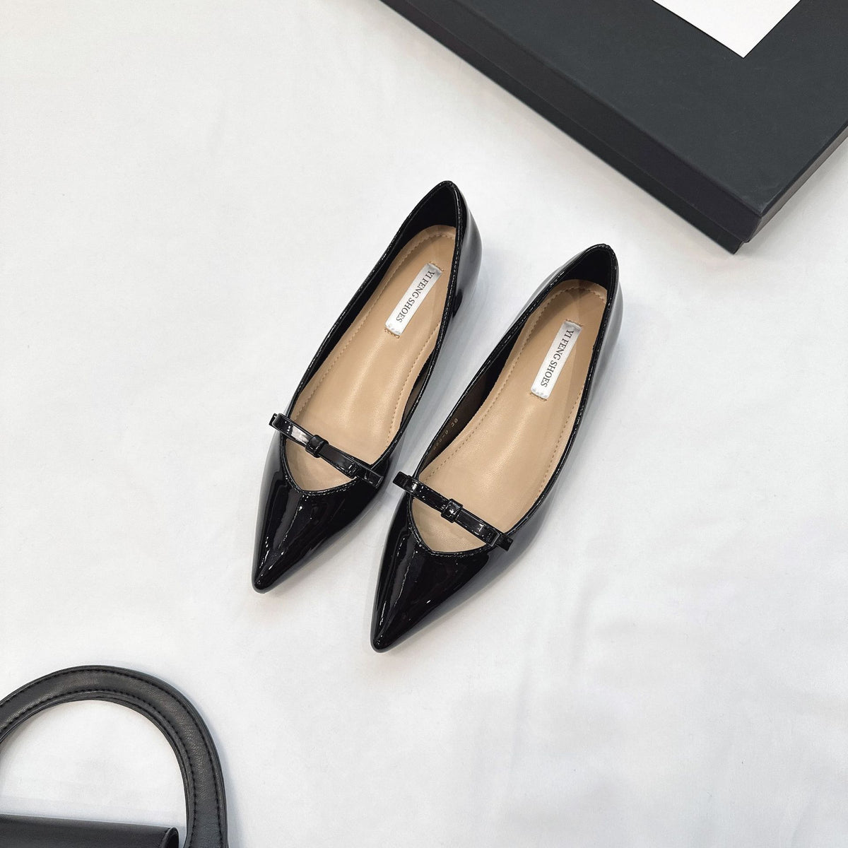 Girl's heart bow is increased by 5 cm in height, pointed toe, V-shaped evening breeze, elegant open toe seam, sweet temperament single shoes