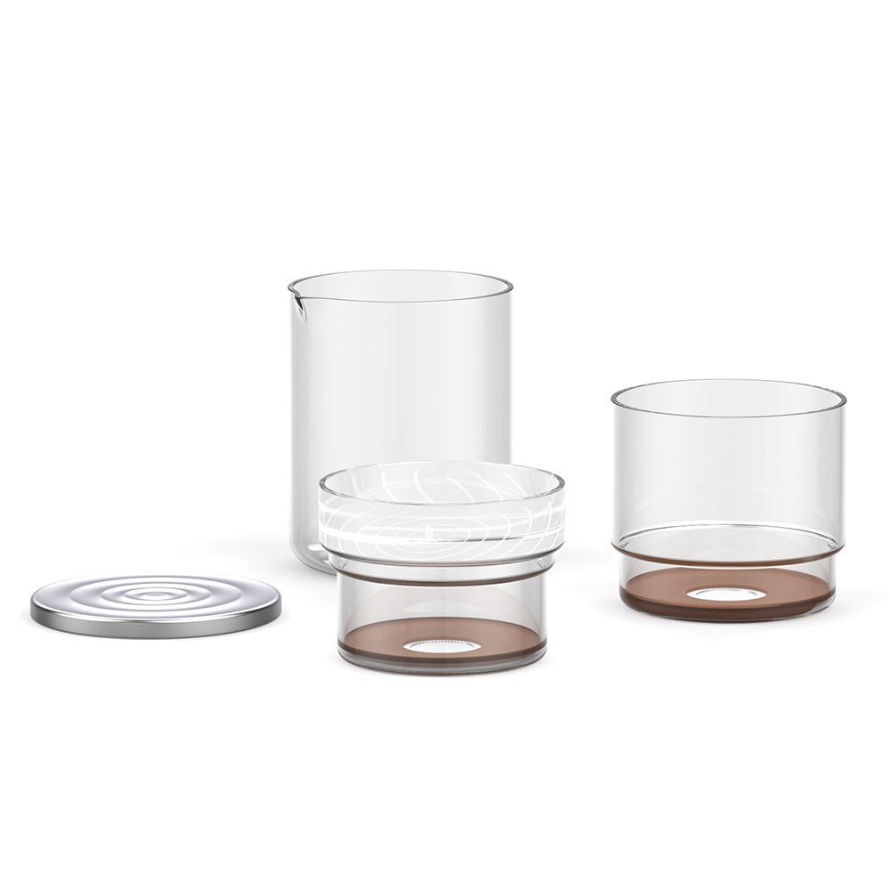 iCafilas Coffee Factory Gift Ice Drip Kettle Nordic Style Glass Drip Filter Cold Brew Coffee Maker Set