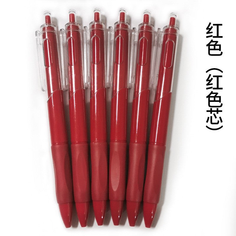 Press the quick dry small white pen ins high value gel pen 0.5 student exam brush pen ST head black pen signature pen