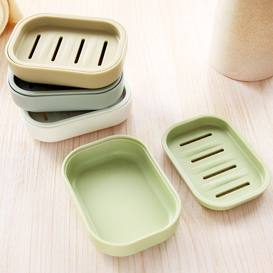 Double layer soap tray with lid toilet drain soap dish creative travel portable soap tray soap dish soap dish dropshipping