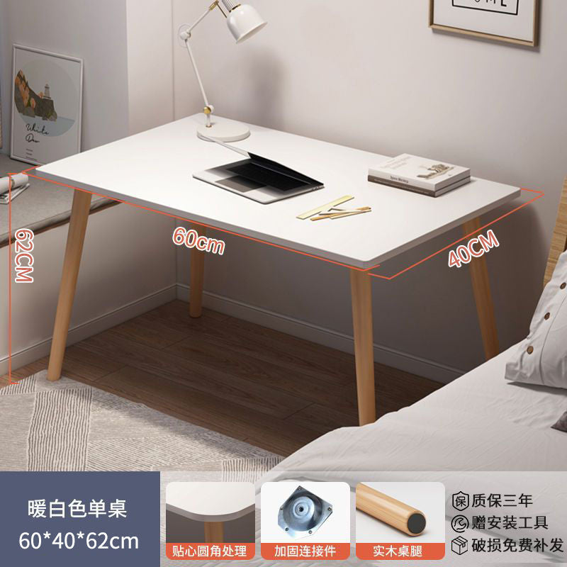 Modern Simple White Computer Desk Home Desktop Bedroom Desk Simple Gaming Desk Office Desk Workbench Table