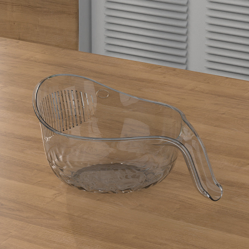 Multi-functional draining basket rice washer, vegetable and fruit basket, draining and washing vegetable basket, home kitchen rice washing rice washing basin artifact