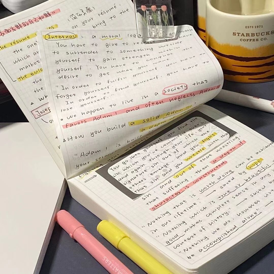 High-value grid square square ins student note notepad thickened simple handbook notes small checkered book