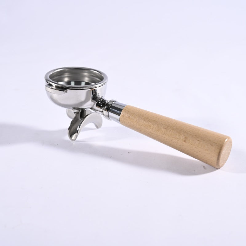 Stainless Steel Amphora 58mm Handle Double Spout Split E61 Universal Solid Wood Espresso Machine Handle