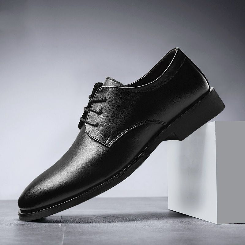 Autumn men's shoes, business formal wear, leather shoes, winter height, casual suit shoes, English groom, show marriage