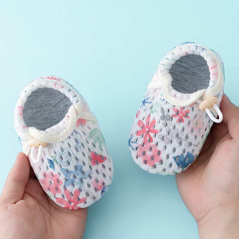Children's floor shoes, baby summer thin indoor home non-slip cool toddler socks, baby mesh shoes socks
